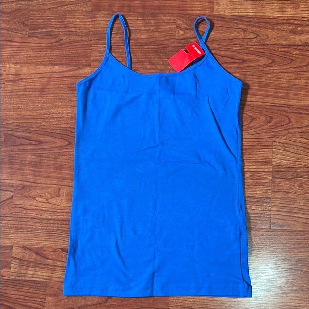 Blue Spaghetti Strap Camisole Top